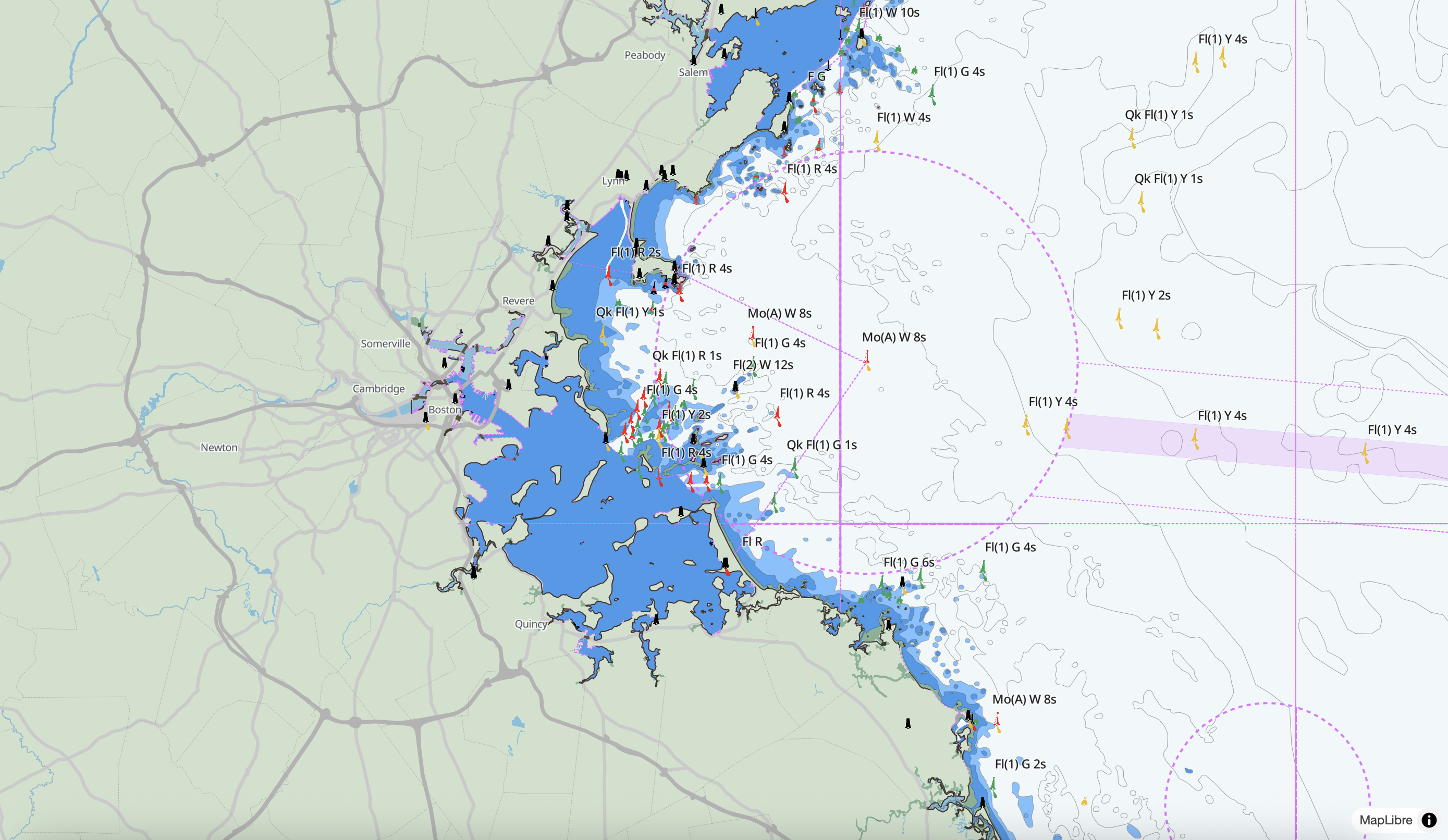 Rendering NOAA charts with MapLibre GL